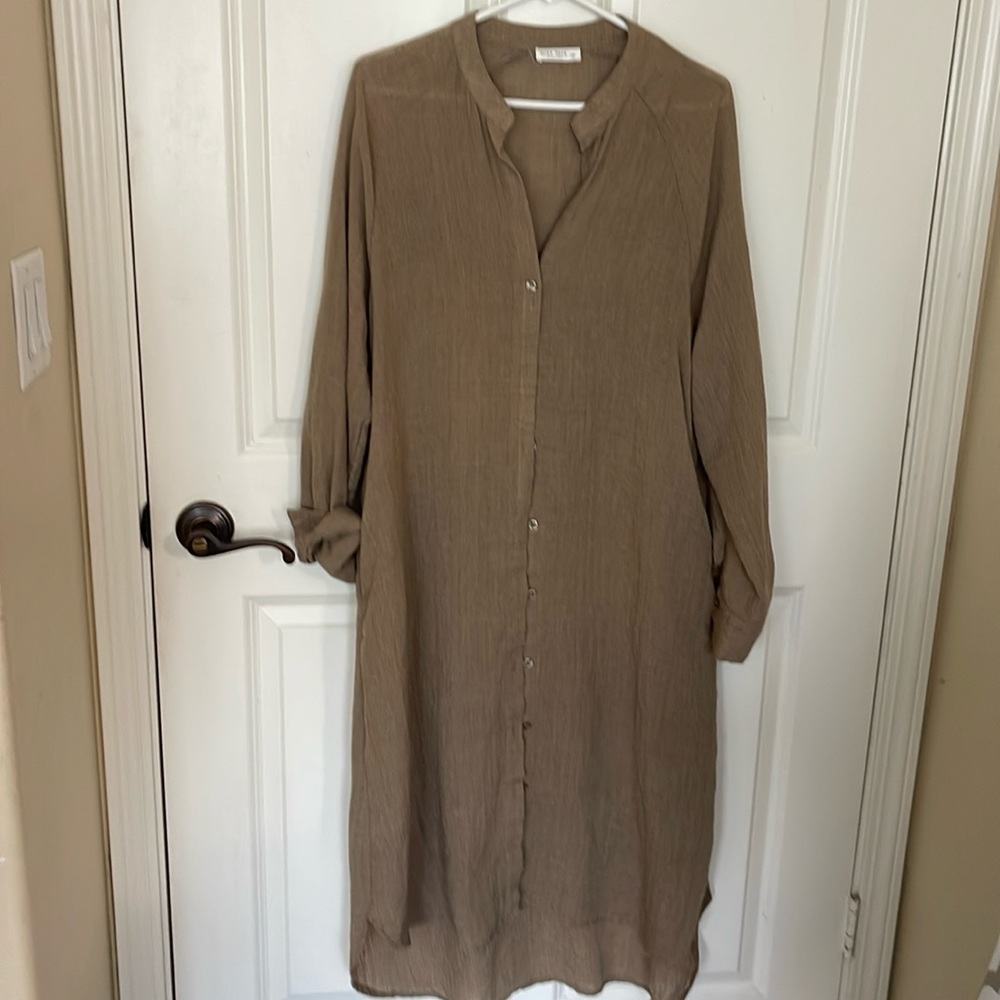 Long brown shirt / jacket